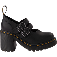 Dr. Martens Eviee Sendal Leather Heeled Shoes - Black