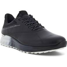 Ecco Black Golf Shoes ecco Men's S-Three Spikeless Golf Shoes Black/Concrete/Black