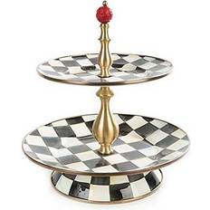 Mackenzie-Childs Courtly Check Two-Tier Cake Stand 25.4cm