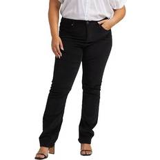 Jag Jeans Women's Ruby Plus Curvy Straight Black Black