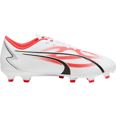 Artificial Grass (AG) - Synthetic Football Shoes Puma Ultra Play FG AG - White/Black/Fire Orchid