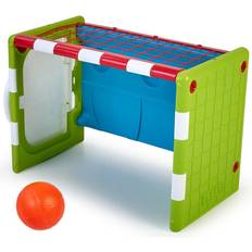 Feber Outdoor Toys Feber Activity Cube 4 in 1, Aktivitätswürfel, komplettes Spielzeug, 3 Sportarten: Fußball, Basketball und Golf, ist ein Tisch, inklusive Zubehör, um Aktivität Kinder zu fördern, Famosa FEB03000