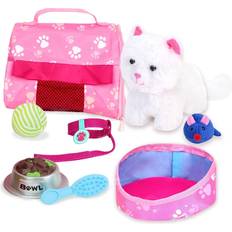 Teamson Kids Sophia’s Kitty Cat & Carrier Accessories Set