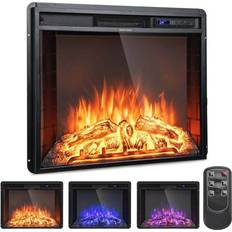 Costway 26 Inch Recessed Electric Fireplace heater W/ Remote Control 750W/1500W