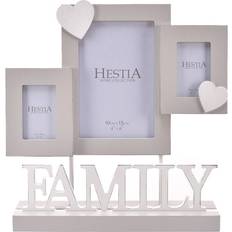 Hestia 3 Aperture FAMILY Heart Photo Frame