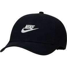 Nike Girls Accessories Nike Kid's Club Unstructured Futura Wash Cap - Black/White