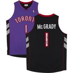 "Tracy McGrady Purple Toronto Raptors Autographed 1999-00 Mitchell & Ness Hardwood Classics Authentic Jersey with "HOF 17" Inscription"