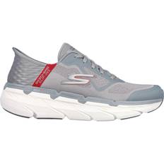 Skechers Men's Slip-ins: Max Cushioning Premier Gray/Red Textile/Synthetic Machine Washable