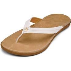 OluKai Sandals OluKai Women's Honu Flip Flop Sandals White/Sand