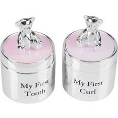 Bambino Silver Plated First Tooth And Curl Set P7536