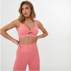 USA Pro Twist Front Sports Bra Pink