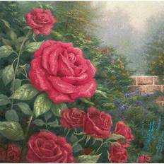 Red Diamond Paintings Craft buddy a perfect red rose paint-by-number kit