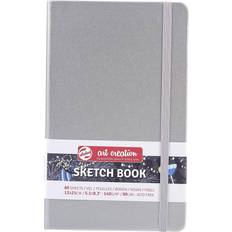 Silver Sketch & Drawing Pads Talens Art Creation Sketchbook Shiny Silver 13x21cm 140g 80 sheets