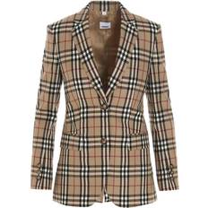 Burberry Blazers Burberry Vintage Check wool blazer beige