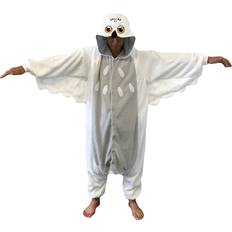 Sazac Snowy Owl Pajama Costume Gray/White