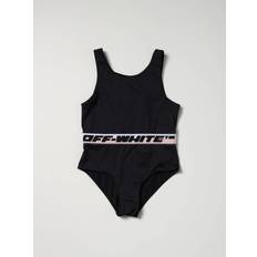 Off-White one-piece swimsuit with logoed band