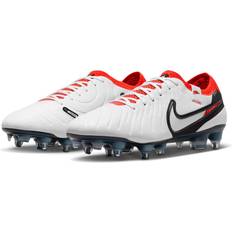 Nike 13.5 Sport Shoes Nike Tiempo Legend Elite Soft-Ground Football Boot White