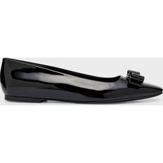 Ballerinas Ferragamo Black Vara Ballerina Flats