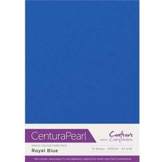 Crafter's Companion centura pearl 10pk pearlescent a4 card stock royal blue