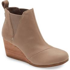 Beige - Women Boots Toms Kelsey Wedge - Taupe