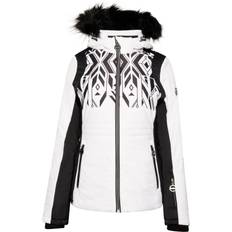 Dare 2b Women's Prestige II Luxe Ski Jacket - White/Black Print