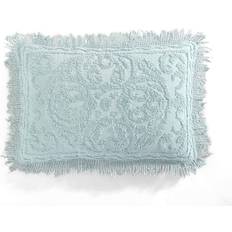 Beatrice Home Fashions Medallion Chenille Pillow Case Blue (91.4x50.8cm)