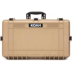 Koah Weatherproof Hard Case with Customizable 28 x 17 x 7 Inch Tan