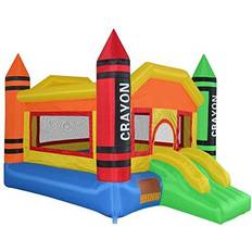 Cloud 9 Mini-Crayon Bounce House with Blower Multicolor Multicolor