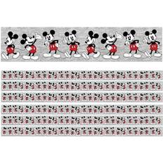 Eureka eu-845665-6 mickey mouse throwback mickey poses deco trim pack of 6