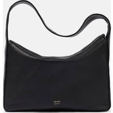 Khaite Elena Leather Shoulder Bag Black 01