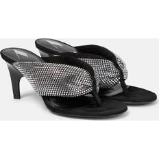 Multicoloured - Women Heeled Sandals The Attico Black Rem Heeled Sandals 212 Silver/Black IT