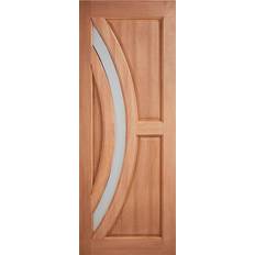 L External Door LPD W Hardwood Harrow Frosted External Door L (x)