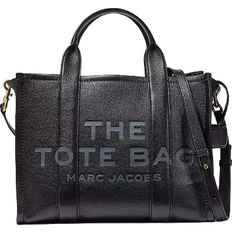 Inner Pocket Totes & Shopping Bags Marc Jacobs The Leather Medium Tote Bag - Black