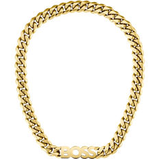 Gold Plated Necklaces HUGO BOSS Men's Curb Chain - Gold