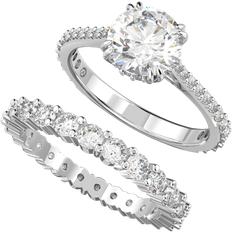 Swarovski Jewellery Sets Swarovski Constella Set Ring - Silver/Transparent