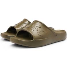 Hugo Boss Men Slippers & Sandals HUGO BOSS Darian Logo Slider Sandals, Khaki