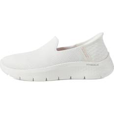 White - Women Walking Shoes Skechers Athletic Mesh Slip-Ons SKE37512 323 464