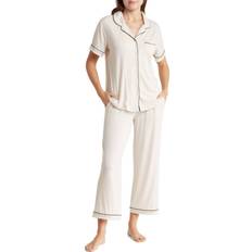 Flora Nikrooz Women's Annie 2-Piece Capri Pajama Set Beige