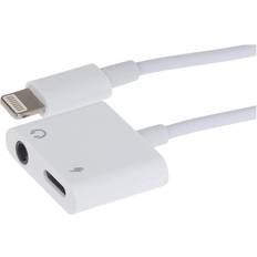 Maplin Lightning - 3.5mm/Lightning PD Adapter M-F 0.1m