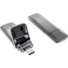 Xlyne 7612800 USB stick 128 GB Grey 7612800 USB-C USB 3.2 Gen 2