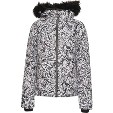 Dare 2b Women's Glamorize III Padded Ski Jacket - Black White Leopard Print