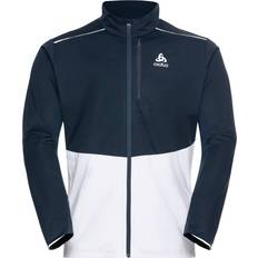 Odlo Men's Langnes Jacket - Dark Sapphire/White