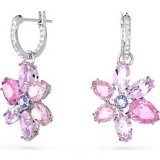 Swarovski Gema Flower Dropper Hoop Earrings 5658397