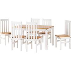 SECONIQUE Ludlow dining set Kitchen Chair 75.5cm 7pcs