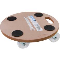 Furniture Dollys Silverline Round Platform Dolly 250kg