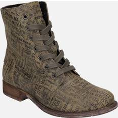 Green Lace Boots Josef Seibel Women's Sienna 82 Womens Ankle Boots Green/Oliv