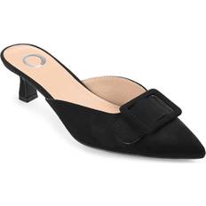 Journee Collection Womens Vianna Wide Width Kitten Heel Mules Pointed Toe Pumps