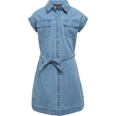 Calvin Klein Big Girl's Chambray Shirt Dress - Chambray