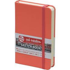 Red Sketch & Drawing Pads Talens Art Creations Sketchbook Coral Red 9x14cm 140g 80 sheets