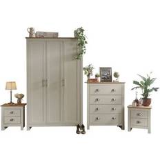 Grey Wardrobes GFW Lancaster Cream Wardrobe 112x180cm 4pcs